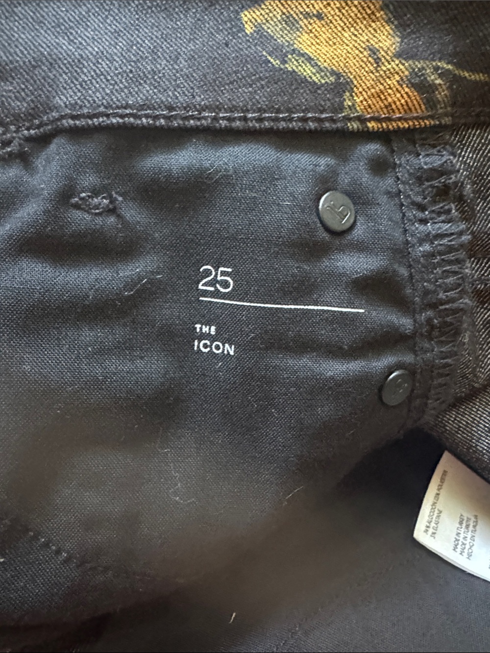 Anthropologie Pilcro The Icon High-Rise Flare Jeans Black Motif Floral Size 25 - Picture 12 of 16